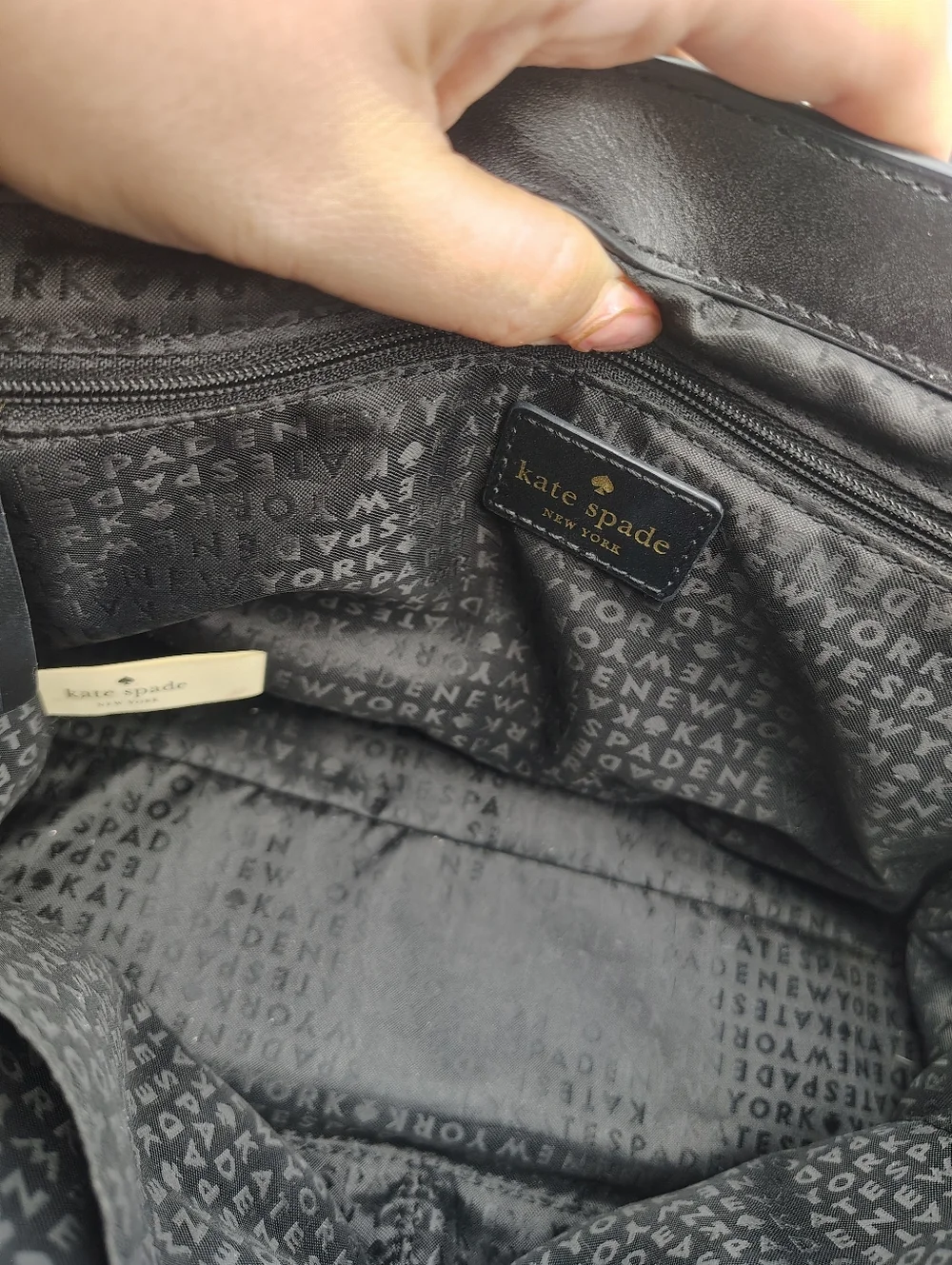Kate Spade Pearl-Stud Embellished Leather Shoulder/Crossbody Bag In Black